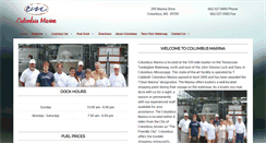 Desktop Screenshot of columbusmarina.com